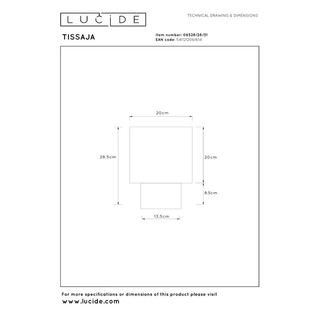 TISSAJA - Table lamp - Ø 20 cm - 1xE14 - White | Essential - 06528/28/31