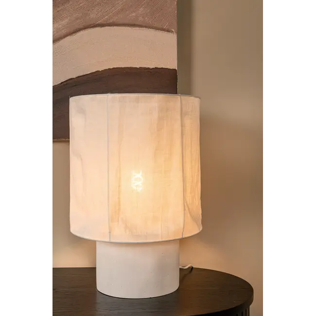 TISSAJA - Table lamp - Ø 35 cm - 1xE27 - White | Essential - 06528/50/31