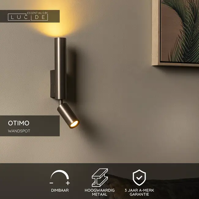 OTIMO - Wall spotlight / Wall light - 2xGU10 - Coffee | Essential - 09216/02/96
