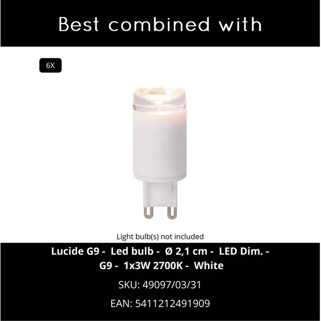 KEONI - Ceiling spotlight - 6xG9 - Taupe | Essential - 09943/06/41