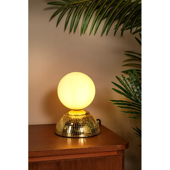 GLITZER - Lampe de table - Ø 14 cm - 1xG9 - Or | Essential - 10527/01/10