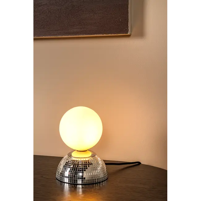 GLITZER - Table lamp - Ø 14 cm - 1xG9 - Silver | Essential - 10527/01/14