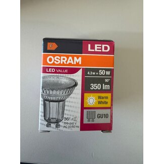 OSRAM Spot LED GU10 4,3-50 W - Non dimmable - Prise murale