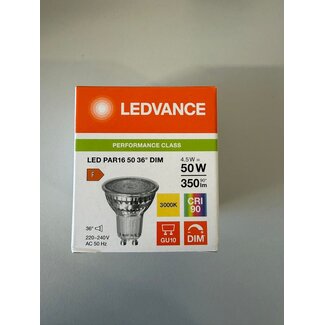 Ledvance GU10 LED SPOT 4.5-50W - DIMMABLE - OUTLET