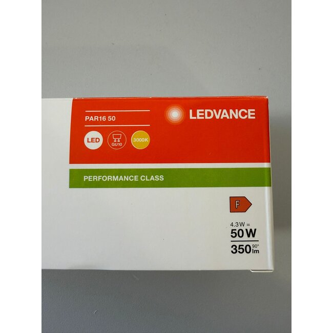 set van 5  GU10 LEDspots 4.3-50W - NIET DIMBAAR - OUTLET