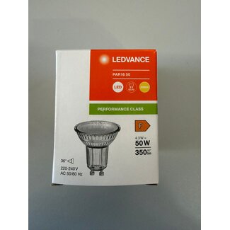 Ledvance GU10 LED SPOT 4.3-50W - NON-DIMMABLE - OUTLET