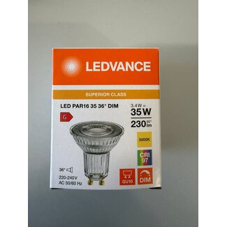 Ledvance GU10 LED SPOTLIGHT 3.4-35W DIMMABLE - OUTLET