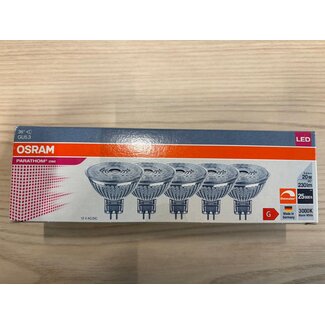 OSRAM 5-Pack Parathom LEDspot 3-20W warm wit MR16 12V DIM - OUTLET