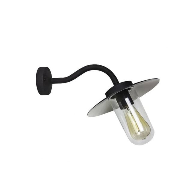 wall lamp Dafni Wall Black textured IP44