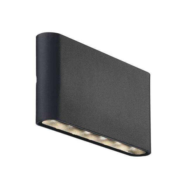 Modern LED wall light Kinver in black