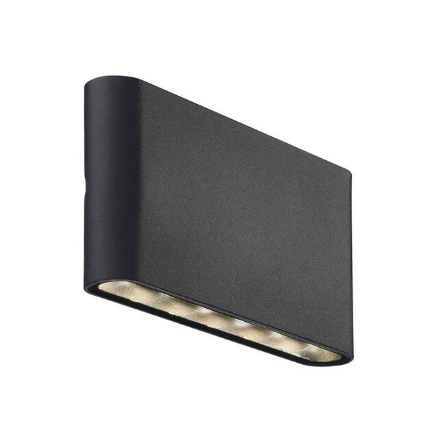 Moderne luminaire de mur de LED Kinver en noir