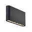 Modern LED wall light Kinver in black