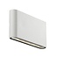 Applique murale LED moderne Kinver en blanc