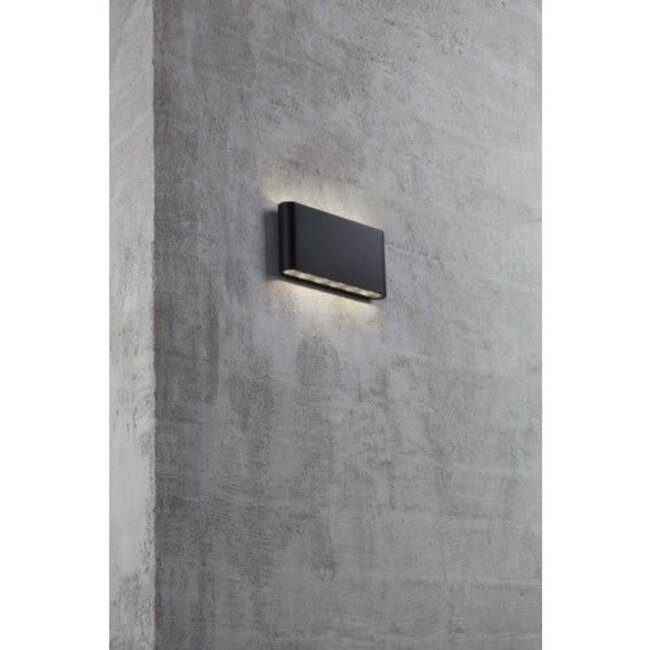Applique murale LED moderne Kinver en noir