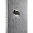 Modern LED wall light Kinver in black