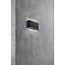 Modern LED wall luminaire Kinver in black