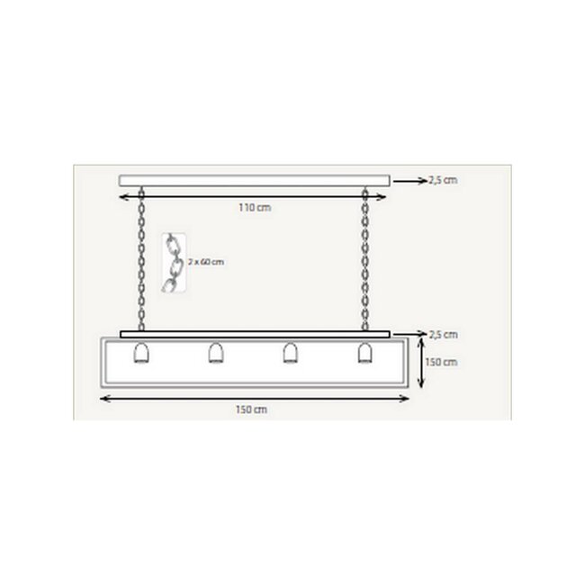 Belle suspension en bronze VIT004600