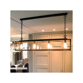 Authentage Country hanging lamp VITRINE SUSPENSION LONG CHAIN 4L