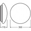 Applique/plafonnier LEDVANCE Surface C LED 350 IP44 18 W 3 000 K