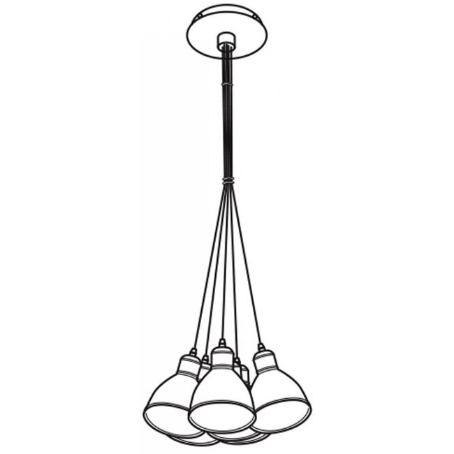 Rustic pendant lamp Priddy 49467