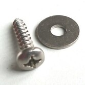 Footstrap Screw & Ring 5.5x25mm RVS