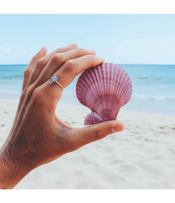 At Aloha Palmtree Ring