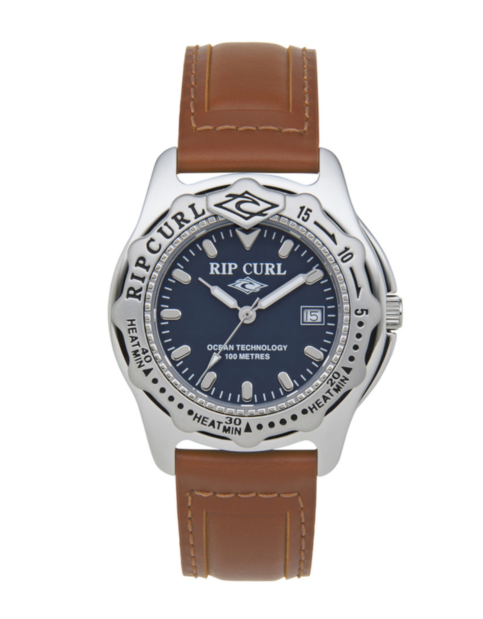 Rip Curl Rip Curl Large Heat Bezel Leather Watch