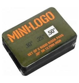 Mini Logo Mini Logo Riser Pad 0.50 Black -2-pack 1/2