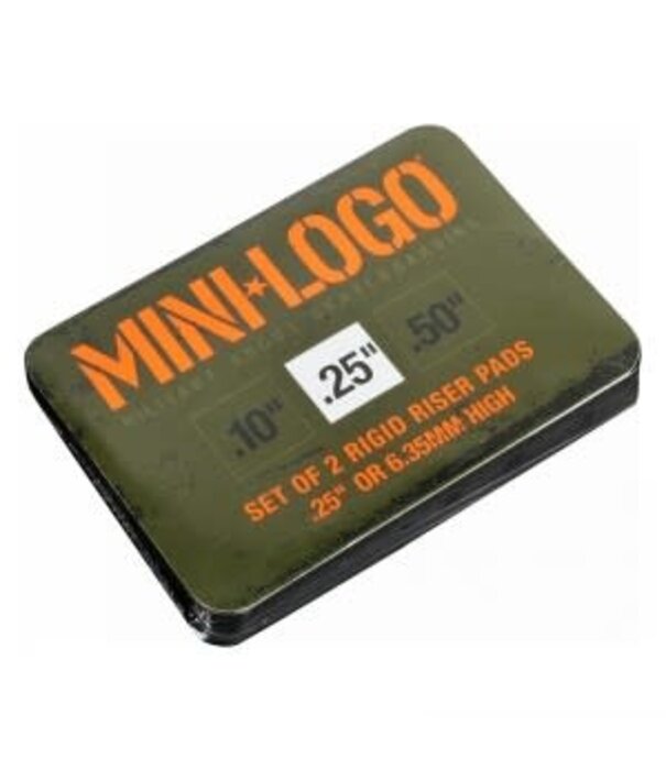 Mini Logo Mini Logo Riser Pad 0.25 Black -2-pack 1/4