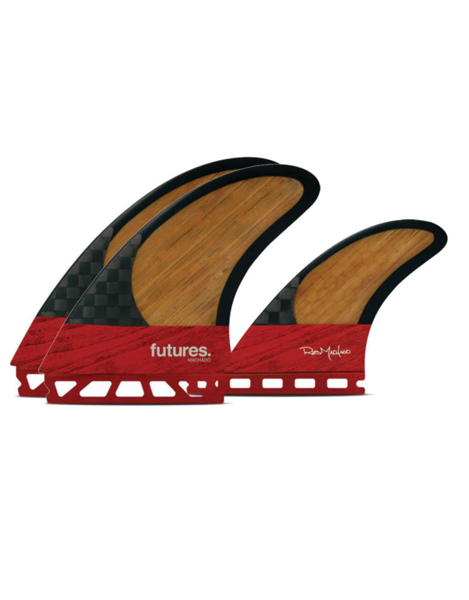 Futures Fins Futures Twin Tri Fin Set Machado Blackstix 10-7