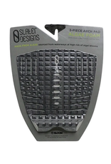 Slater Design Slater 3 Piece Arch Traction Pad Black/Grey