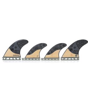 Futures Quad 4 Fin Set Rasta Honeycomb 8-5