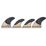 Futures Quad 4 Fin Set Rasta Honeycomb 8-5