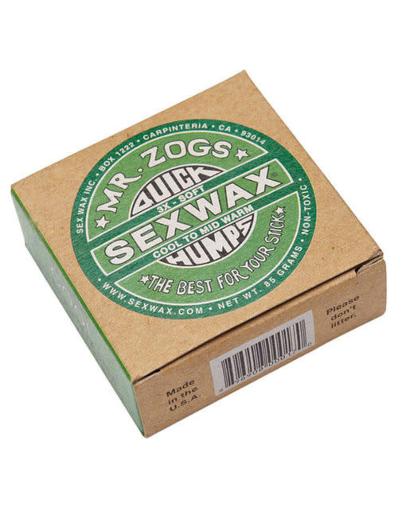 Sex Wax Sex Wax Green 3x Cool to Mid Warm 14C-23C