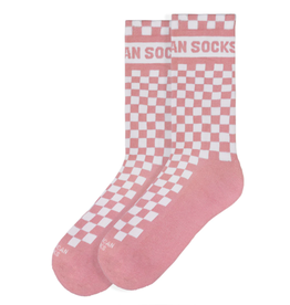 American Socks American Socks Mid High Pink Checkerboard