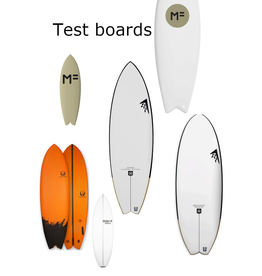 Test Surfboards Appletree, Firewire, Mick Fanning