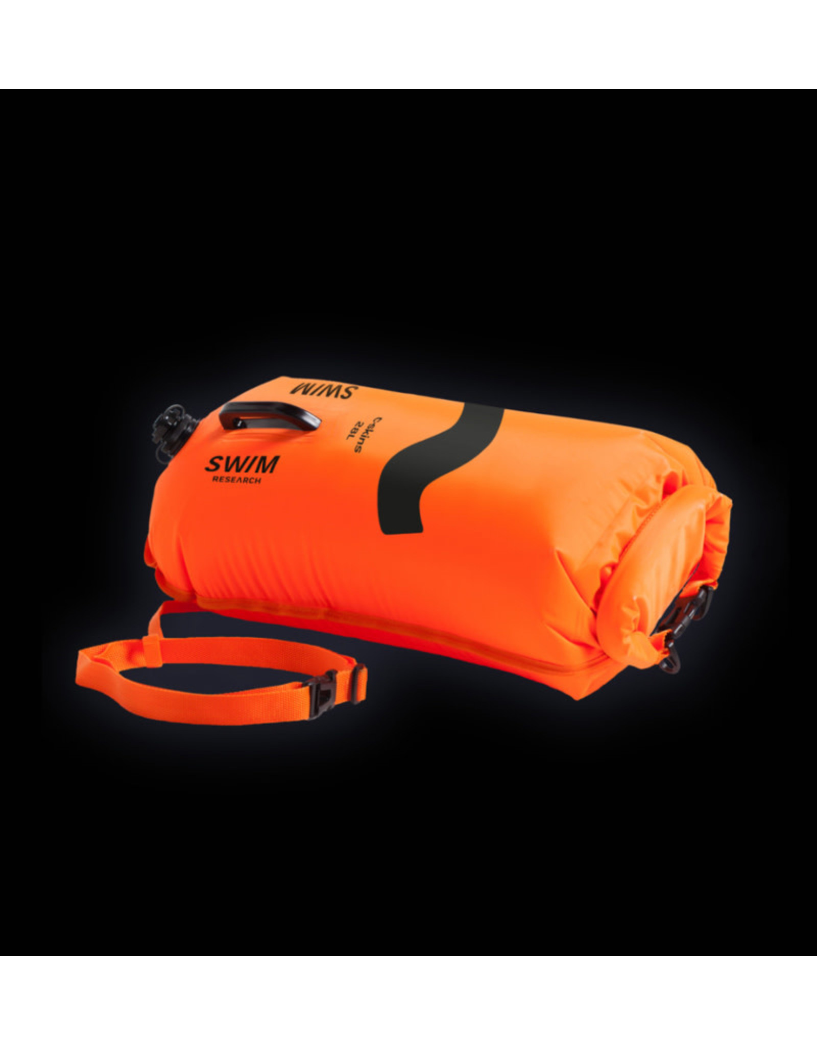 Nalu Swim Research Swim Buoy Dry Bag Orange 28Ltr