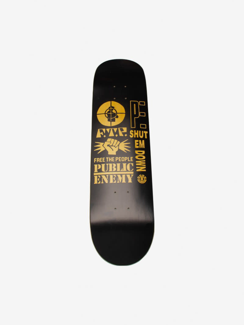 ELEMENT スケボー板 8.0 PUBLIC ENEMY Element x Public Enemy Stencil 8.25