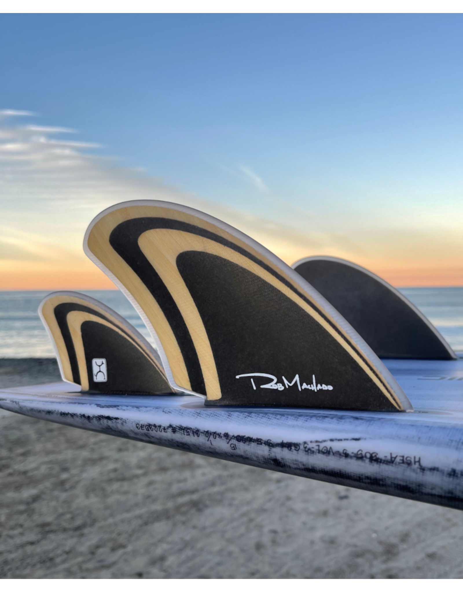 Machado Machado Seaside Quad Fin Futures Bamboo/Black