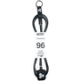 Channel Island 9'6" Hex Cord Std 1/4 Leash Black