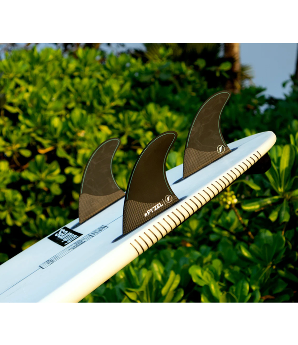 Futures Fins Futures Pyzel Medium RTM Hex Black Signature Fins 6-3