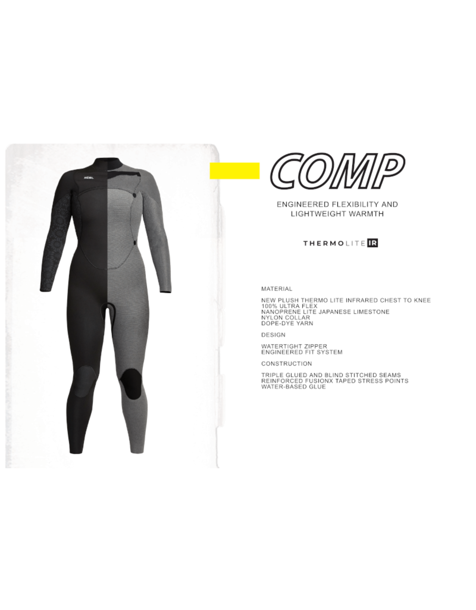 Xcel Xcel 5/4mm Womens Comp Wetsuit
