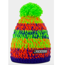 Poederbaas Poederbaas Classic Colorful Beanie Orange Green Blue