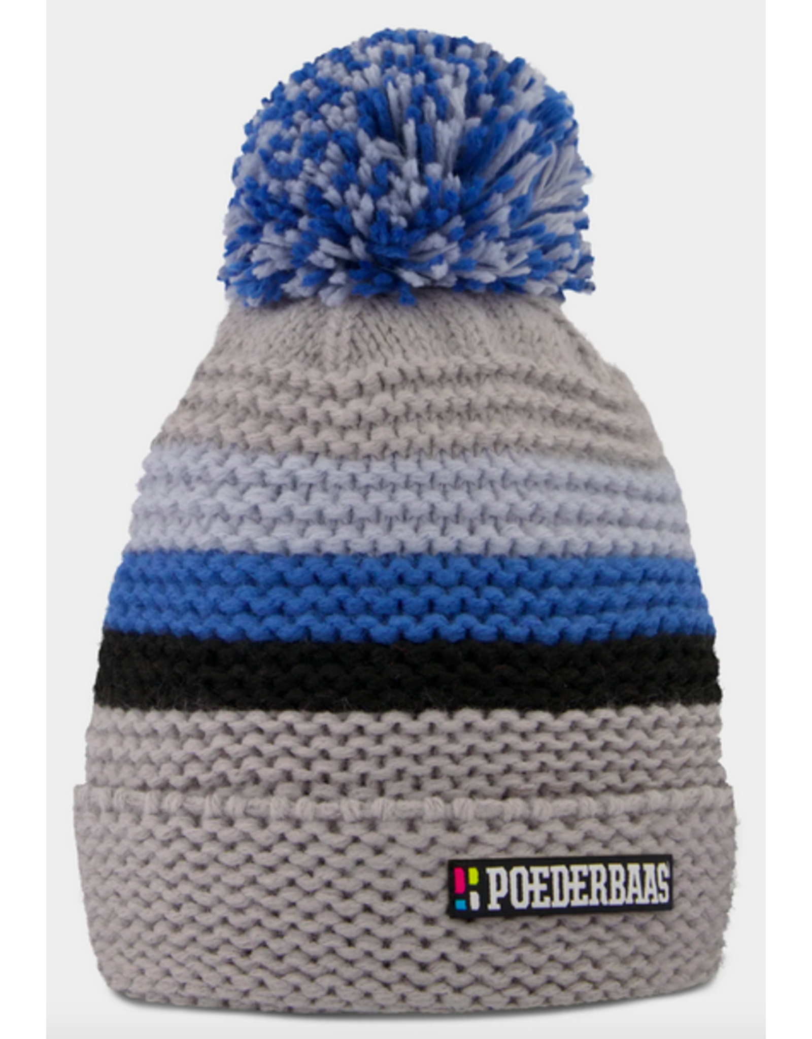 Poederbaas Poederbaas Classic Colorful Beanie 2.0 Grey Blue