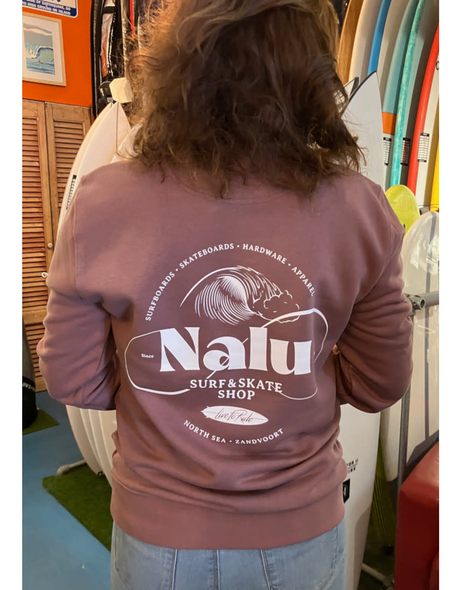 Nalu Nalu Live To Ride Sweater Kaffa Coffee