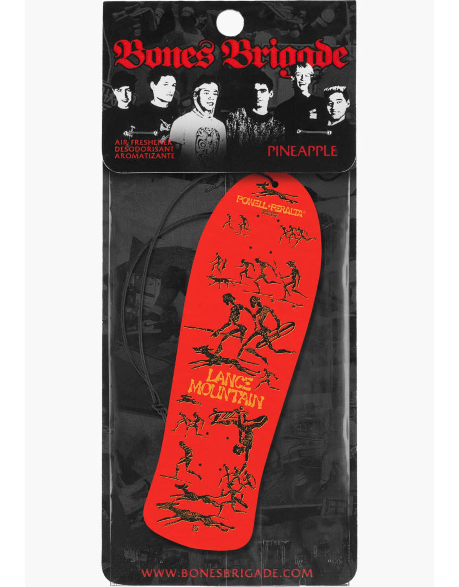 Powell Peralta Skateboard Powell Peralta Bones Brigade Mountain Series 15 Air Freshener Red Pineapple