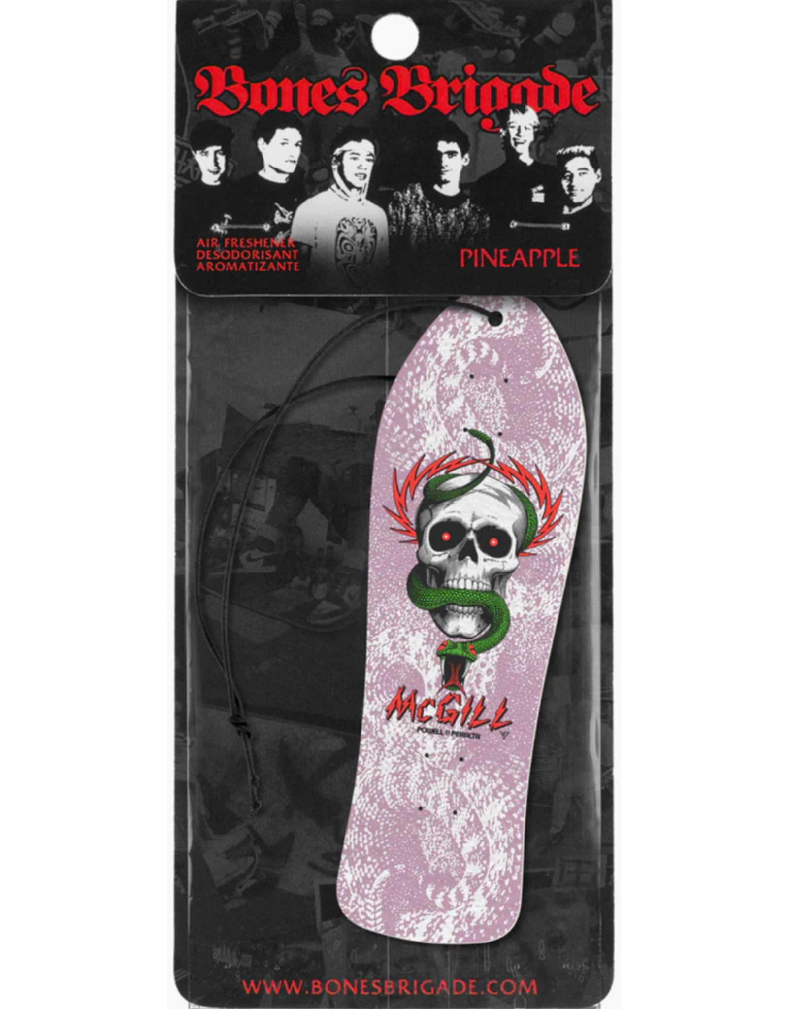 Powell Peralta Skateboard Powell Peralta Bones Brigade Mcgill Series 15 Air Freshener White Pineapple