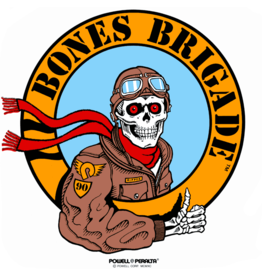 Powell Peralta Skateboard Powell Peralta Bones Brigade Ripper Pilot Sticker 11 cm