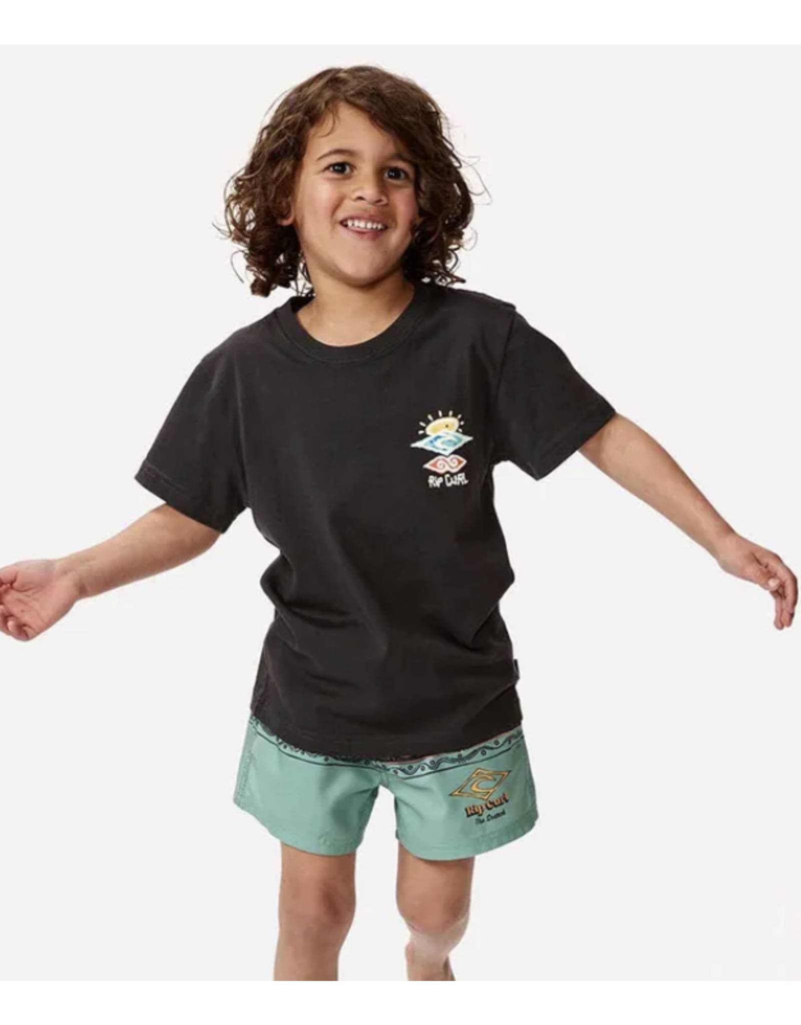 Rip Curl Rip Curl Icons Of Shred Little kids Tee Washed Black