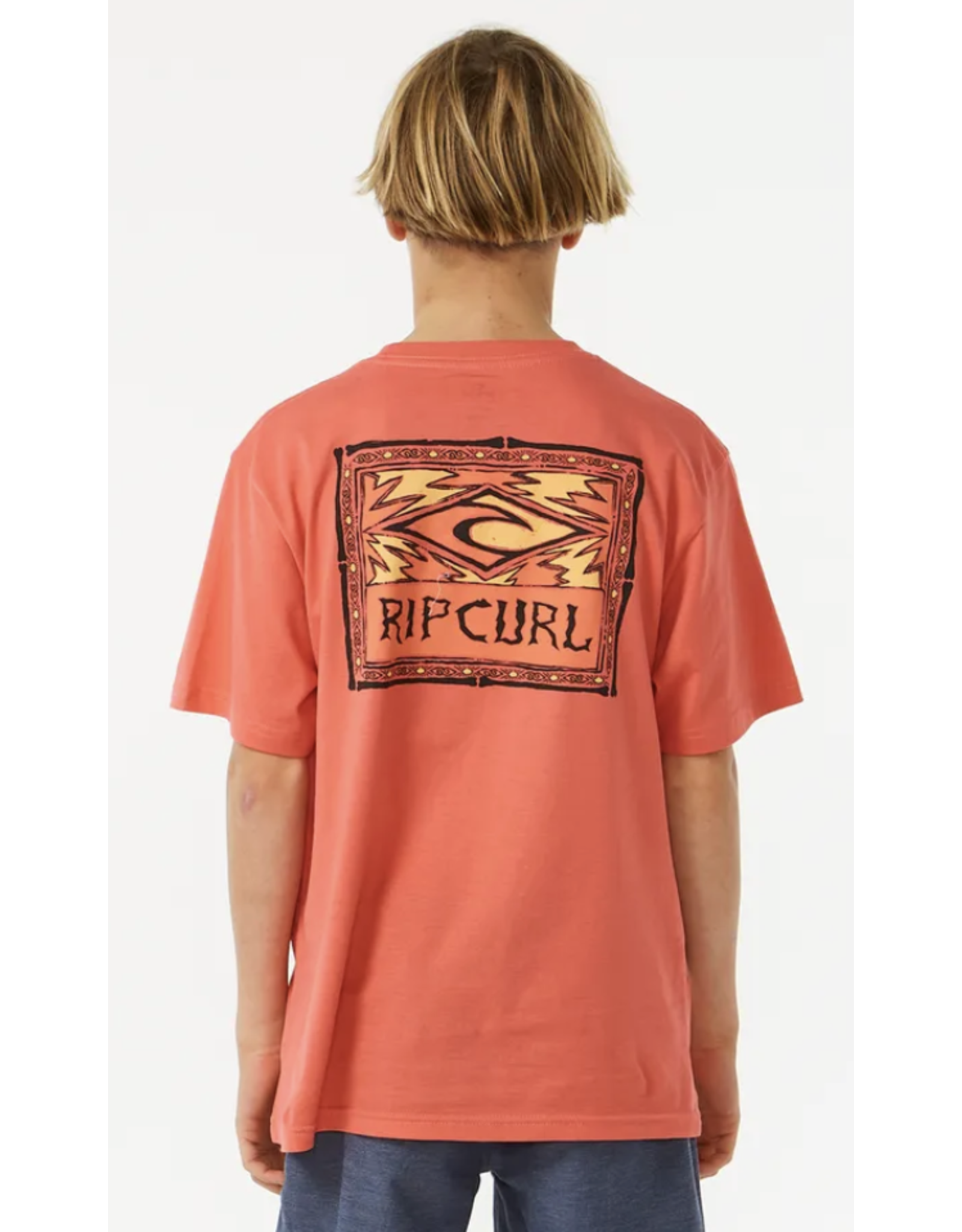 Rip Curl Rip Curl Lost Islands Logo T-shirt Hot Coral